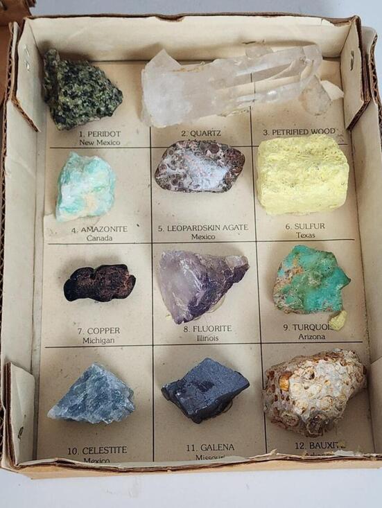 Vintage Jewelry - Raw Crystal Set